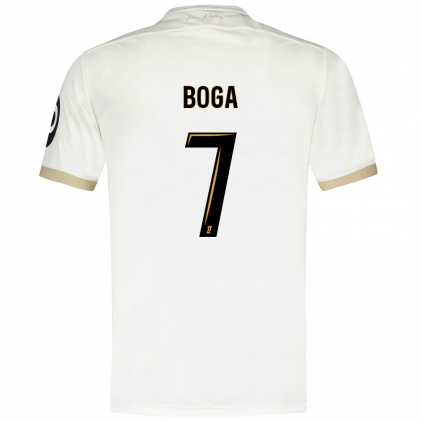 Dětské Jérémie Boga #7 Bílé Zlato Daleko Hráčské Dresy 2024/25 Dres