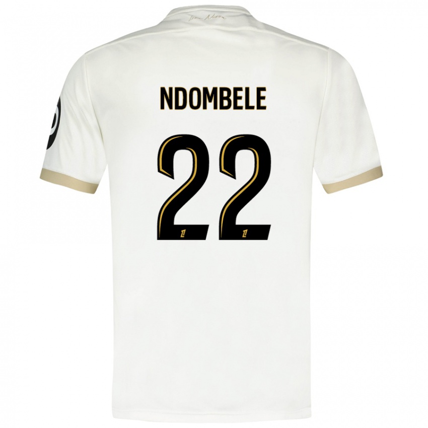 Dětské Tanguy Ndombele #22 Bílé Zlato Daleko Hráčské Dresy 2024/25 Dres