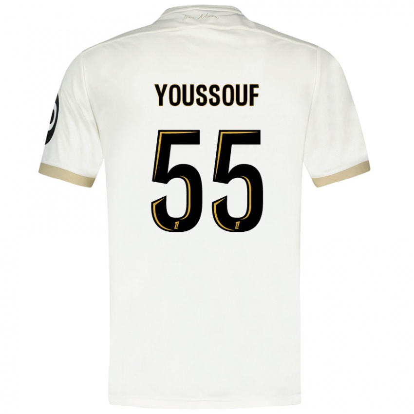 Dětské Youssouf Ndayishimiye #55 Bílé Zlato Daleko Hráčské Dresy 2024/25 Dres