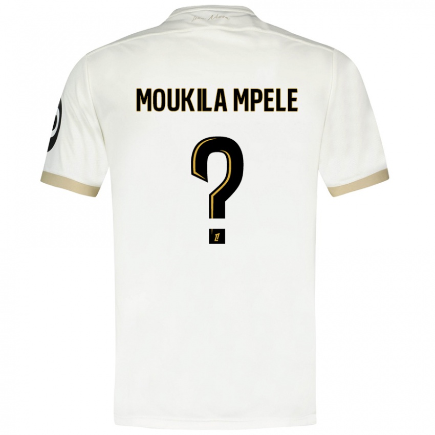 Dětské Beny Moukila Mpele #0 Bílé Zlato Daleko Hráčské Dresy 2024/25 Dres