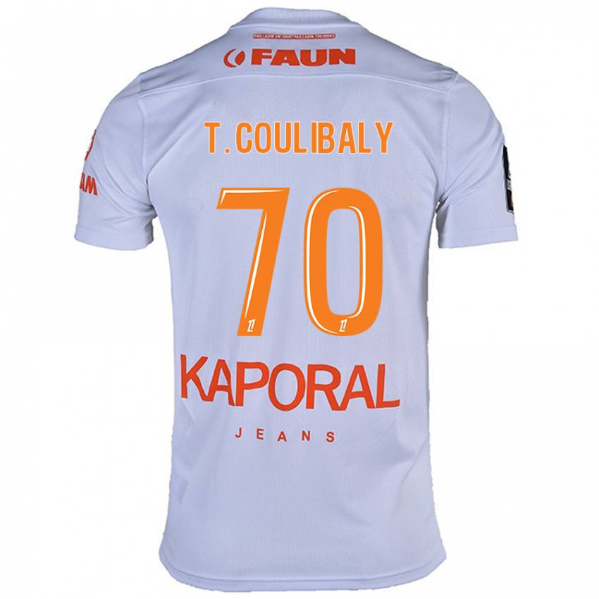 Dětské Tanguy Coulibaly #70 Bílý Daleko Hráčské Dresy 2024/25 Dres