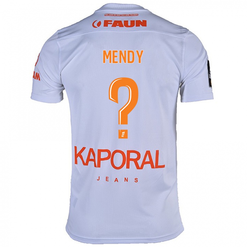 Dětské Kélyan Mendy #0 Bílý Daleko Hráčské Dresy 2024/25 Dres