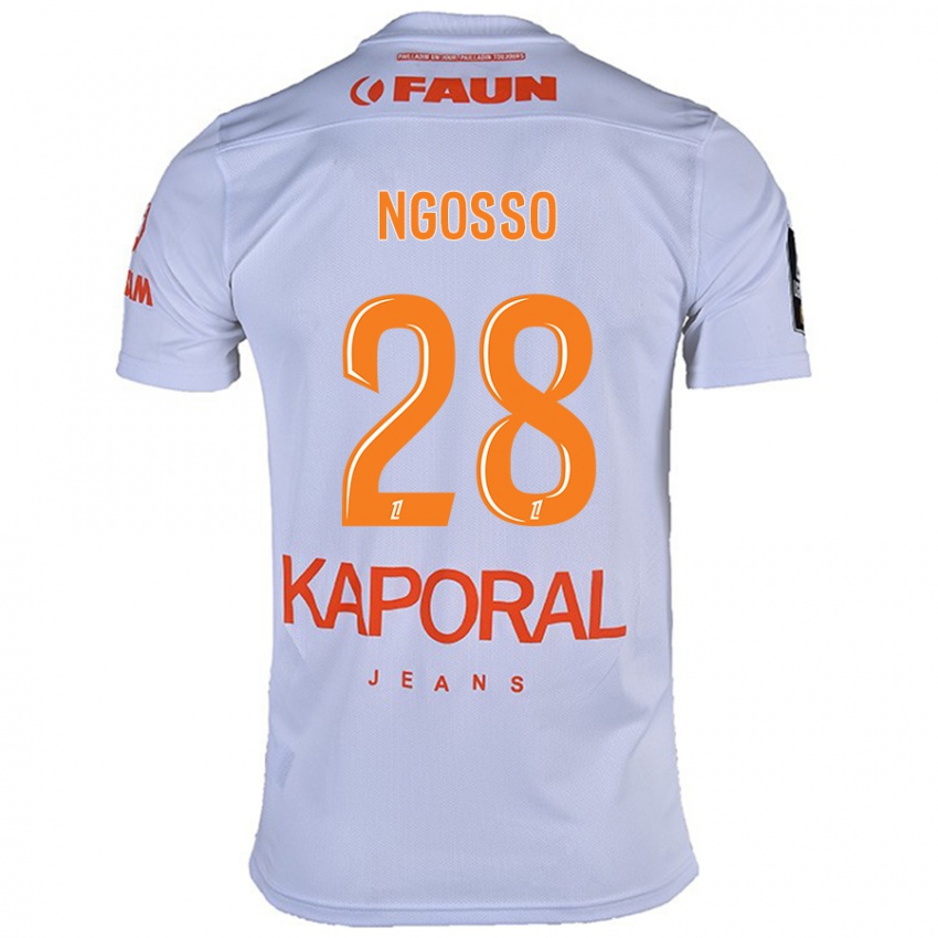 Dětské Glenn Ngosso #28 Bílý Daleko Hráčské Dresy 2024/25 Dres