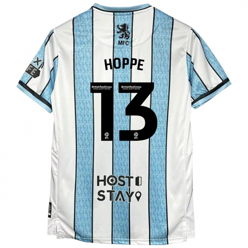 Dětské Matthew Hoppe #13 Bílá Modrá Daleko Hráčské Dresy 2024/25 Dres