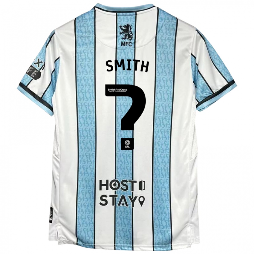 Dětské Tyler Smith #0 Bílá Modrá Daleko Hráčské Dresy 2024/25 Dres