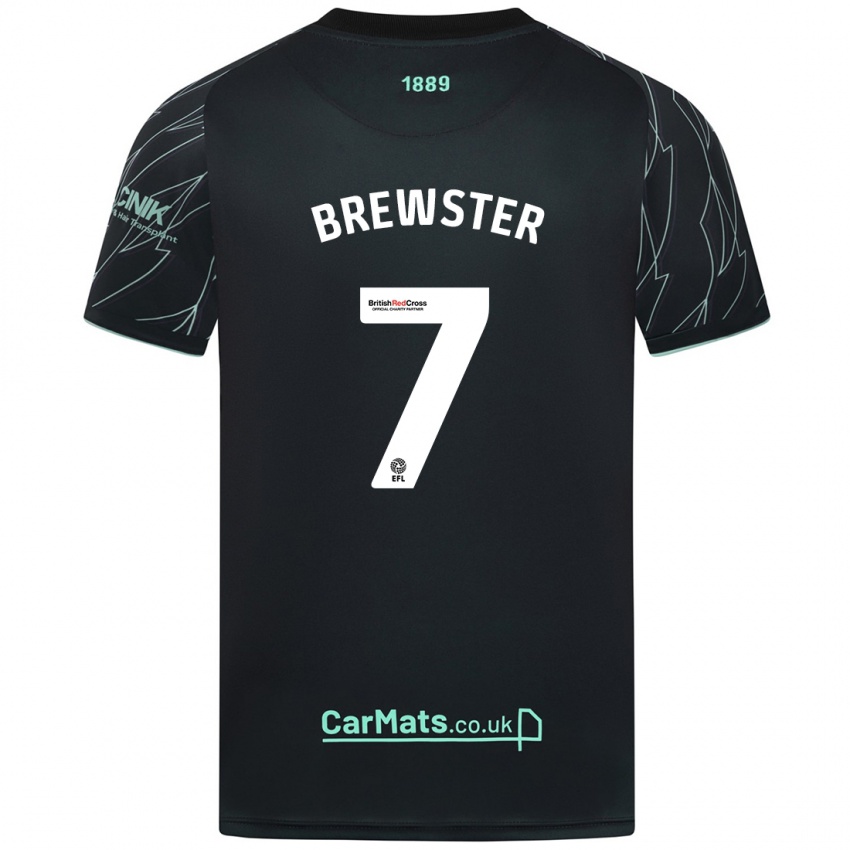 Dětské Rhian Brewster #7 Černo Zelená Daleko Hráčské Dresy 2024/25 Dres