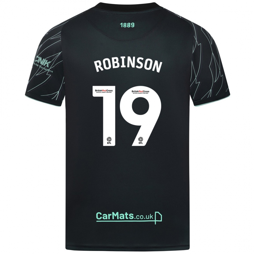 Dětské Jack Robinson #19 Černo Zelená Daleko Hráčské Dresy 2024/25 Dres