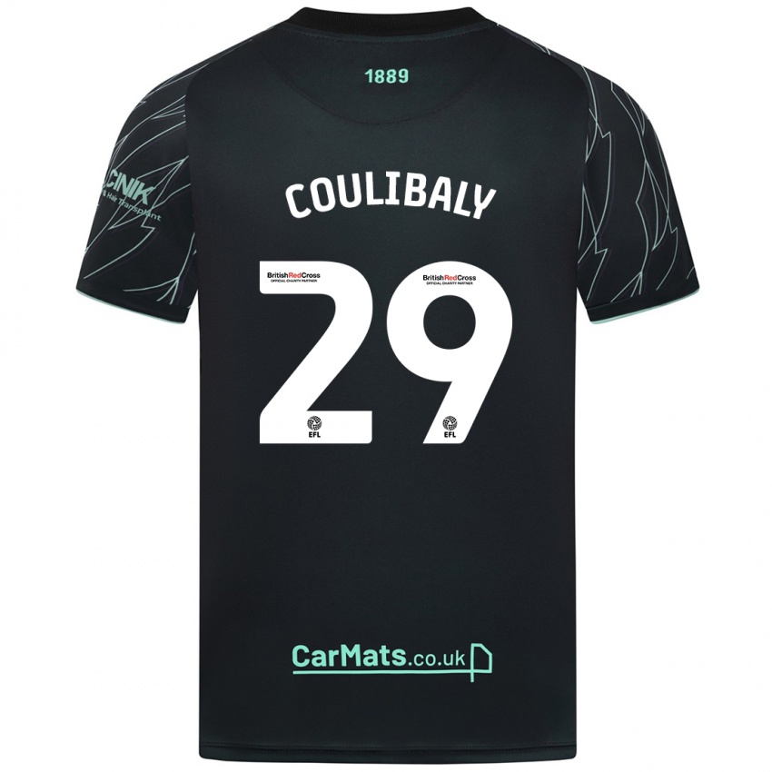 Dětské Ismaila Coulibaly #29 Černo Zelená Daleko Hráčské Dresy 2024/25 Dres