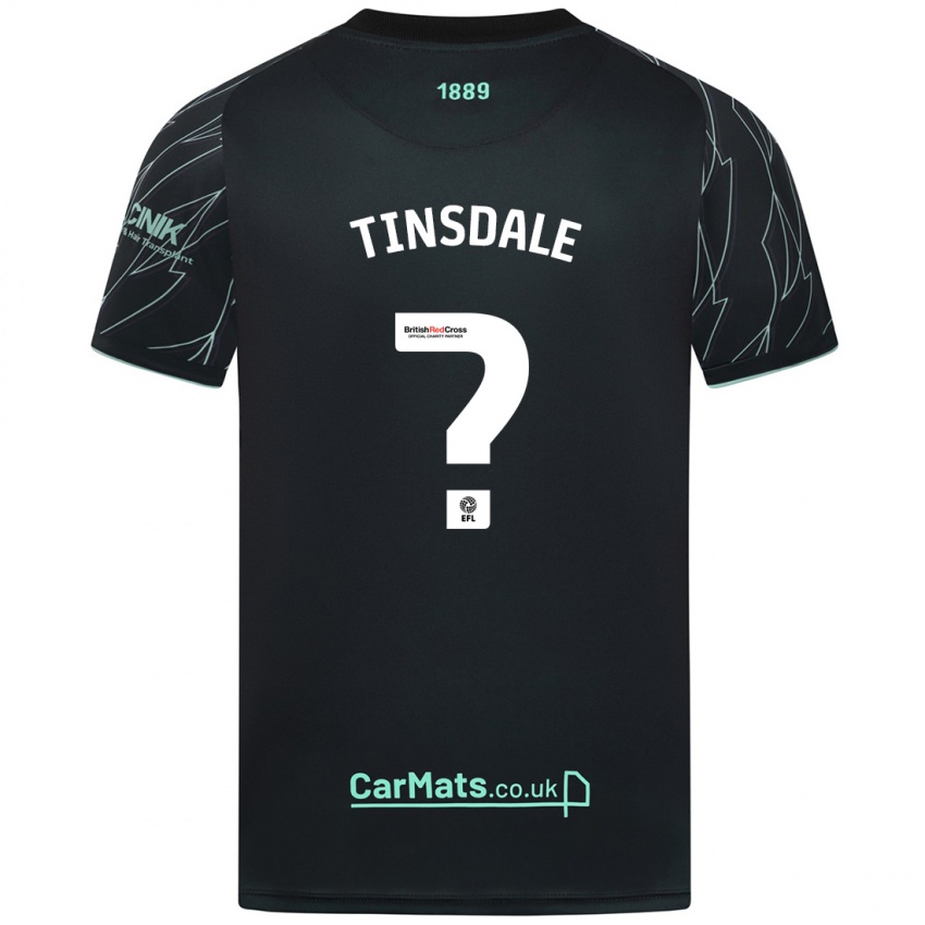 Dětské Jay Tinsdale #0 Černo Zelená Daleko Hráčské Dresy 2024/25 Dres