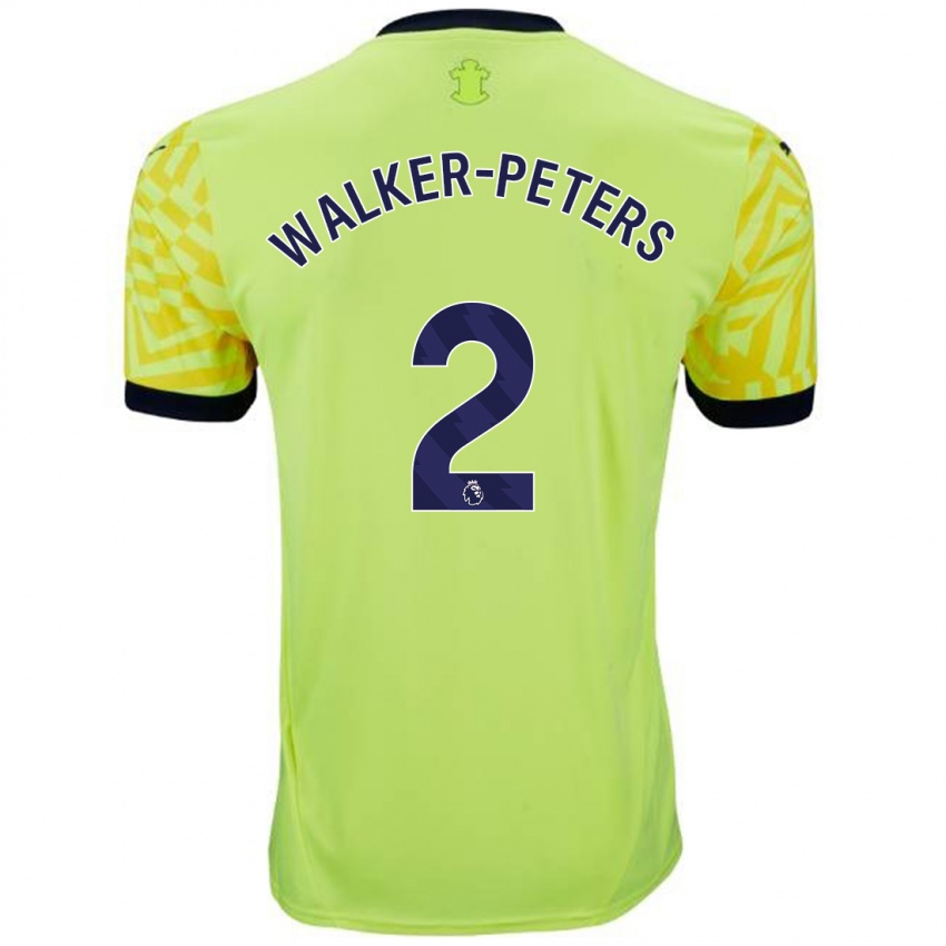 Dětské Kyle Walker-Peters #2 Žluť Daleko Hráčské Dresy 2024/25 Dres