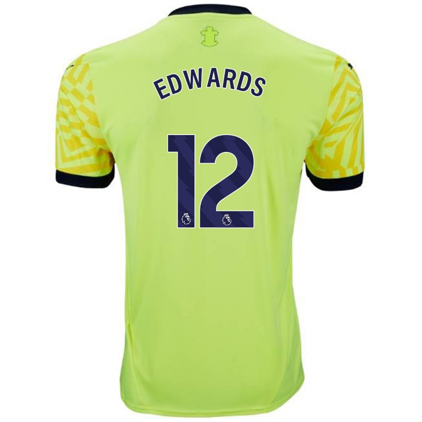 Dětské Ronnie Edwards #12 Žluť Daleko Hráčské Dresy 2024/25 Dres