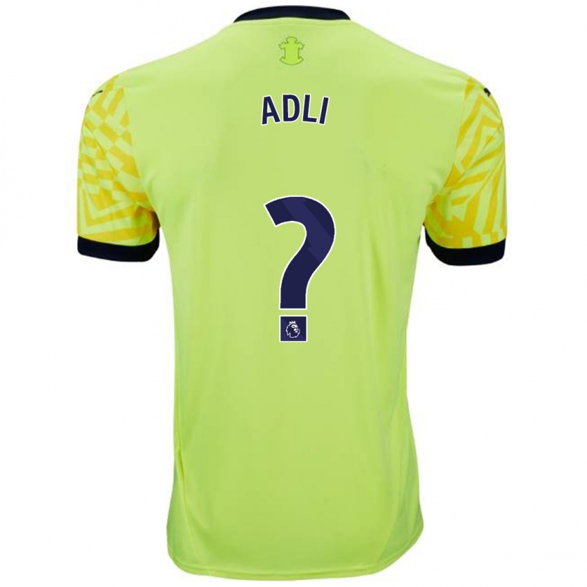 Dětské Mohamed Adli #0 Žluť Daleko Hráčské Dresy 2024/25 Dres