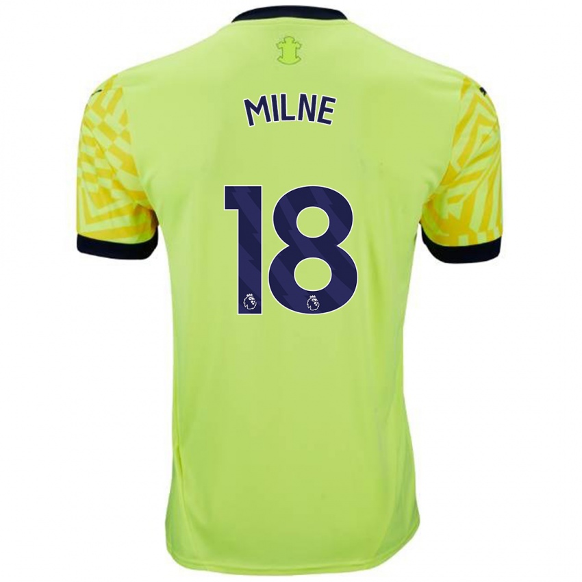 Dětské Isabel Milne #18 Žluť Daleko Hráčské Dresy 2024/25 Dres