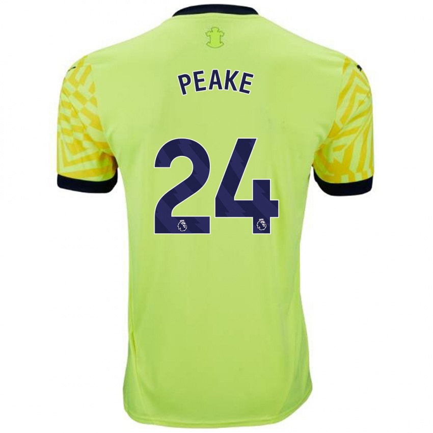 Dětské Paige Peake #24 Žluť Daleko Hráčské Dresy 2024/25 Dres