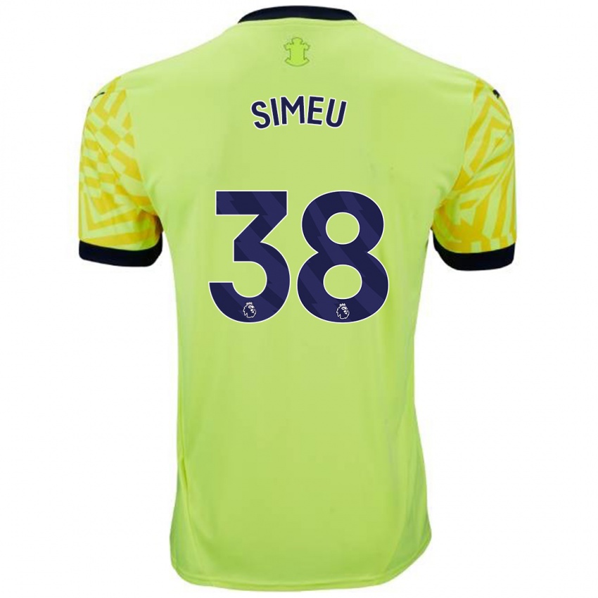 Dětské Dynel Simeu #38 Žluť Daleko Hráčské Dresy 2024/25 Dres