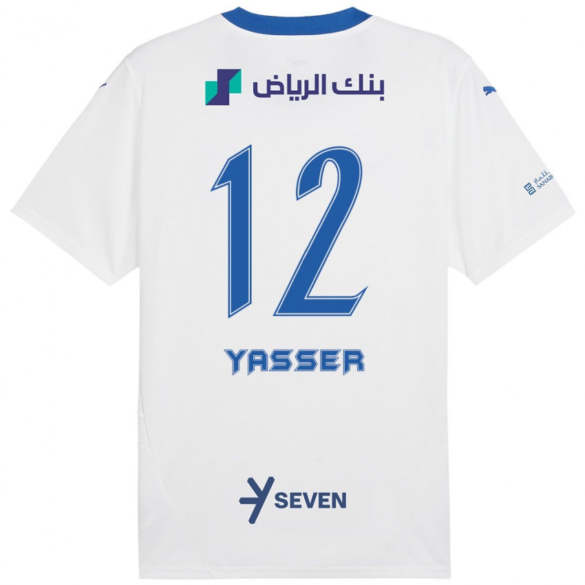 Dětské Yasser Al-Shahrani #12 Bílá Modrá Daleko Hráčské Dresy 2024/25 Dres