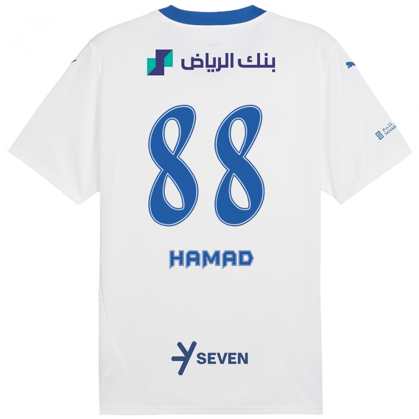 Dětské Hamad Al-Yami #88 Bílá Modrá Daleko Hráčské Dresy 2024/25 Dres