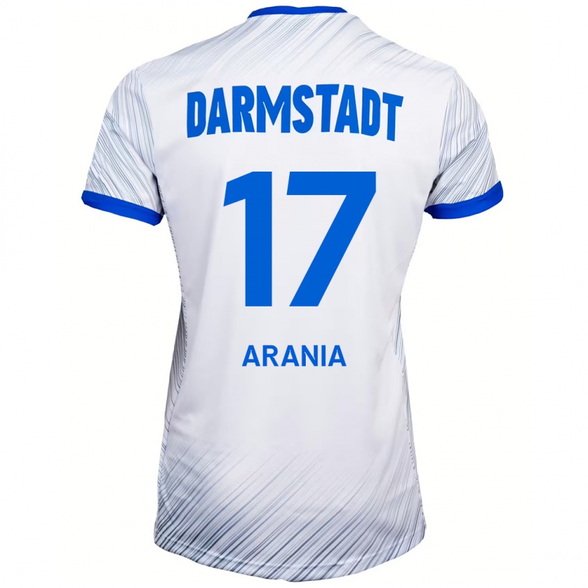 Dětské Asaf Arania #17 Bílá Modrá Daleko Hráčské Dresy 2024/25 Dres