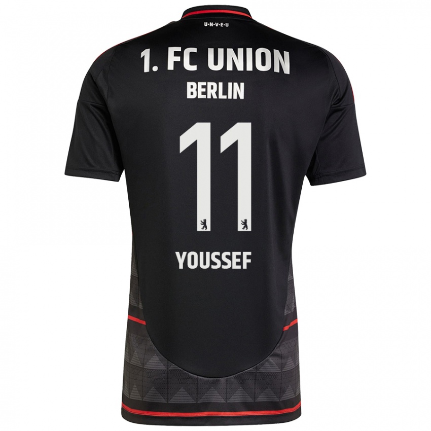 Dětské Nour Youssef #11 Černý Daleko Hráčské Dresy 2024/25 Dres