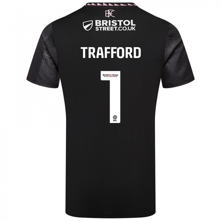 Dětské James Trafford #1 Černý Daleko Hráčské Dresy 2024/25 Dres