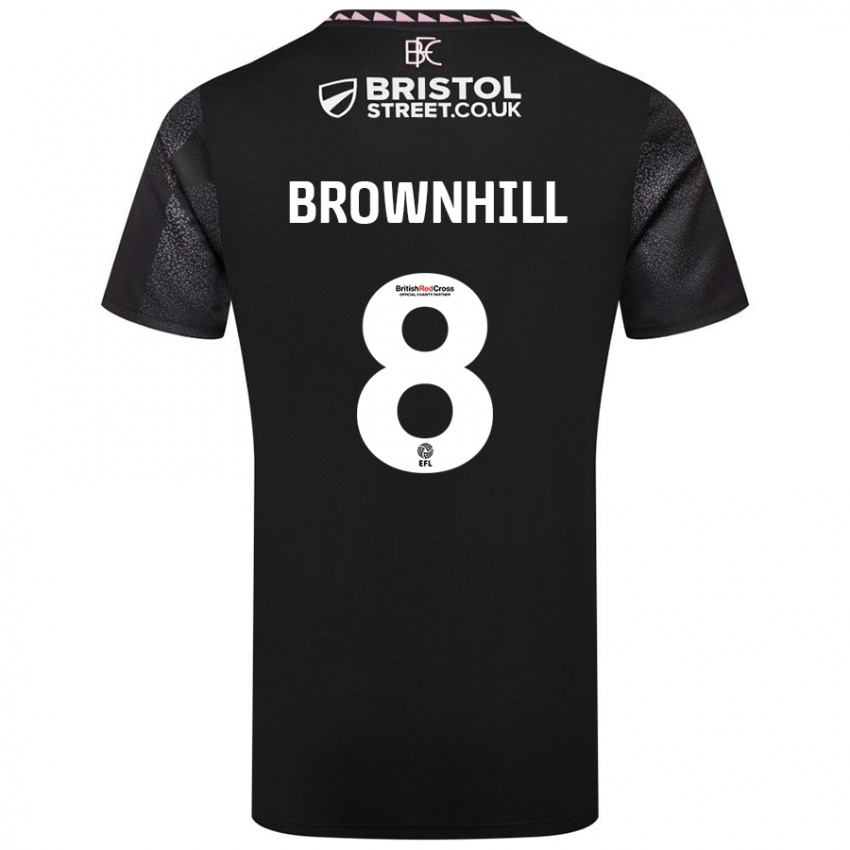 Dětské Josh Brownhill #8 Černý Daleko Hráčské Dresy 2024/25 Dres