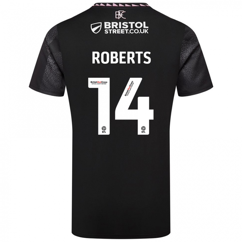 Dětské Connor Roberts #14 Černý Daleko Hráčské Dresy 2024/25 Dres