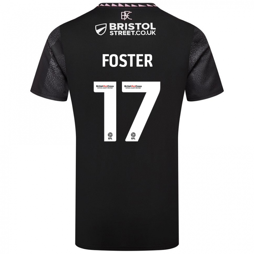 Dětské Lyle Foster #17 Černý Daleko Hráčské Dresy 2024/25 Dres