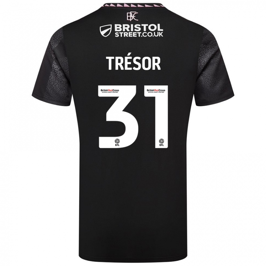 Dětské Mike Trésor #31 Černý Daleko Hráčské Dresy 2024/25 Dres