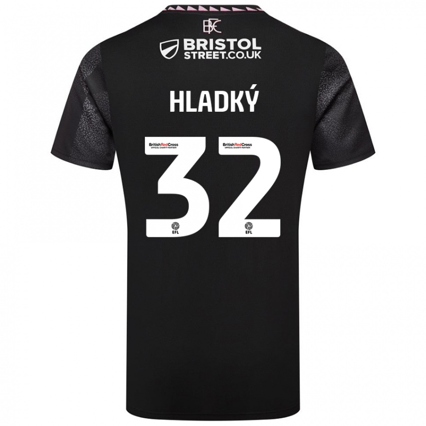 Dětské Vaclav Hladky #32 Černý Daleko Hráčské Dresy 2024/25 Dres