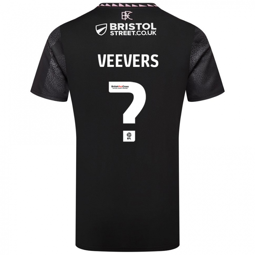 Dětské Charlie Veevers #0 Černý Daleko Hráčské Dresy 2024/25 Dres