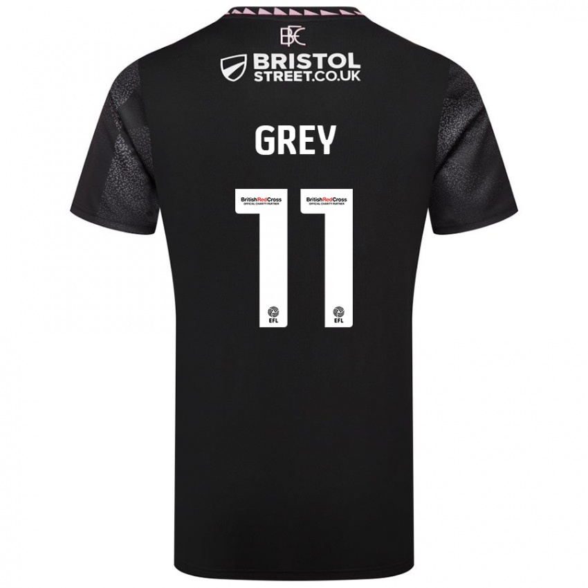 Dětské Anna Grey #11 Černý Daleko Hráčské Dresy 2024/25 Dres