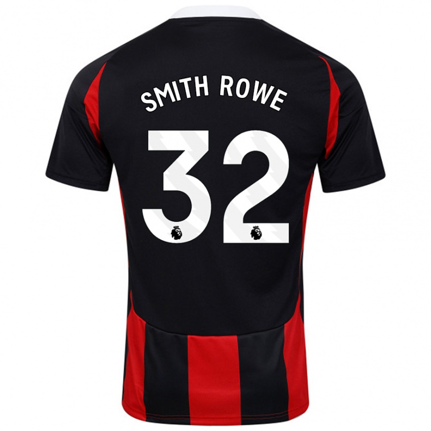 Dětské Emile Smith Rowe #32 Černá Červená Daleko Hráčské Dresy 2024/25 Dres