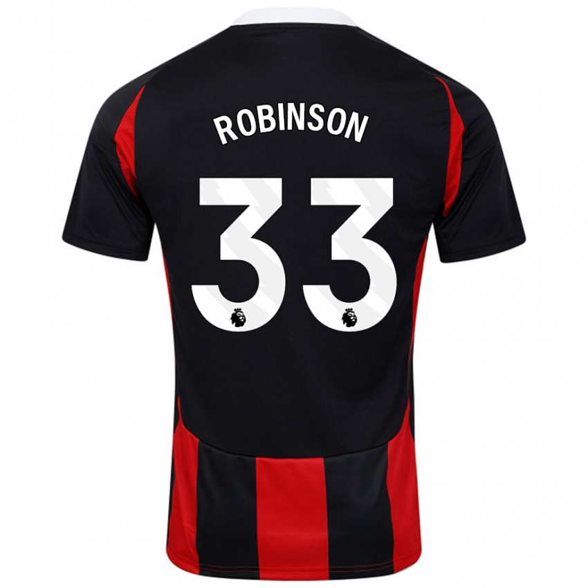 Dětské Antonee Robinson #33 Černá Červená Daleko Hráčské Dresy 2024/25 Dres