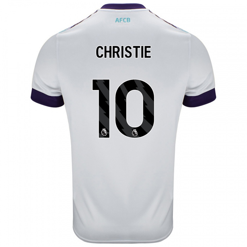 Dětské Ryan Christie #10 Bílá Zelená Fialová Daleko Hráčské Dresy 2024/25 Dres