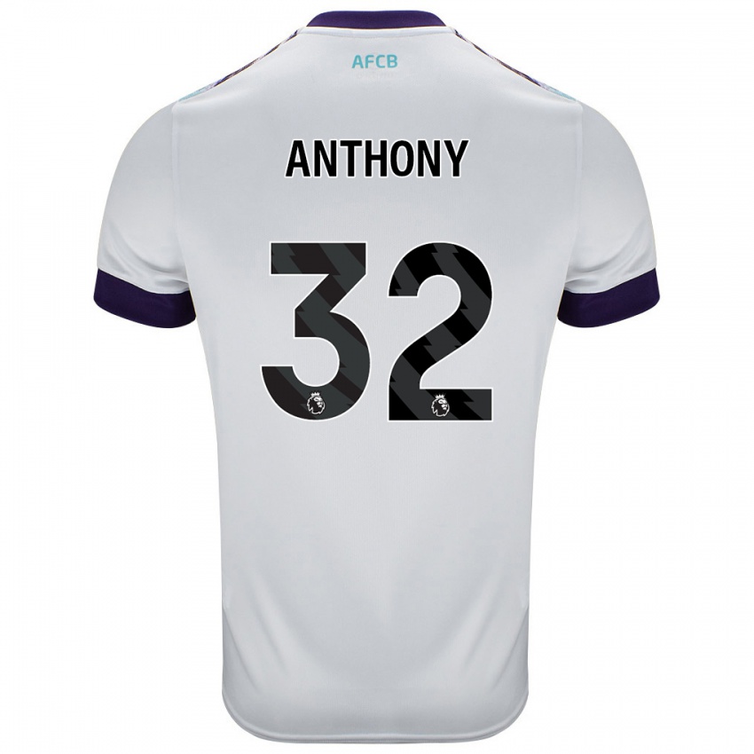 Dětské Jaidon Anthony #32 Bílá Zelená Fialová Daleko Hráčské Dresy 2024/25 Dres