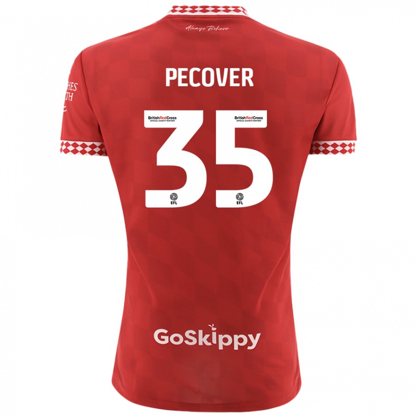 Pánské Leo Pecover #35 Červený Domů Hráčské Dresy 2024/25 Dres