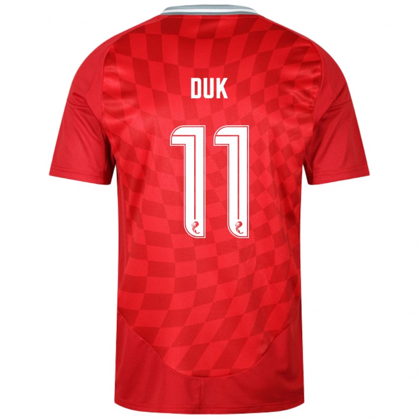 Pánské Duk #11 Červený Domů Hráčské Dresy 2024/25 Dres