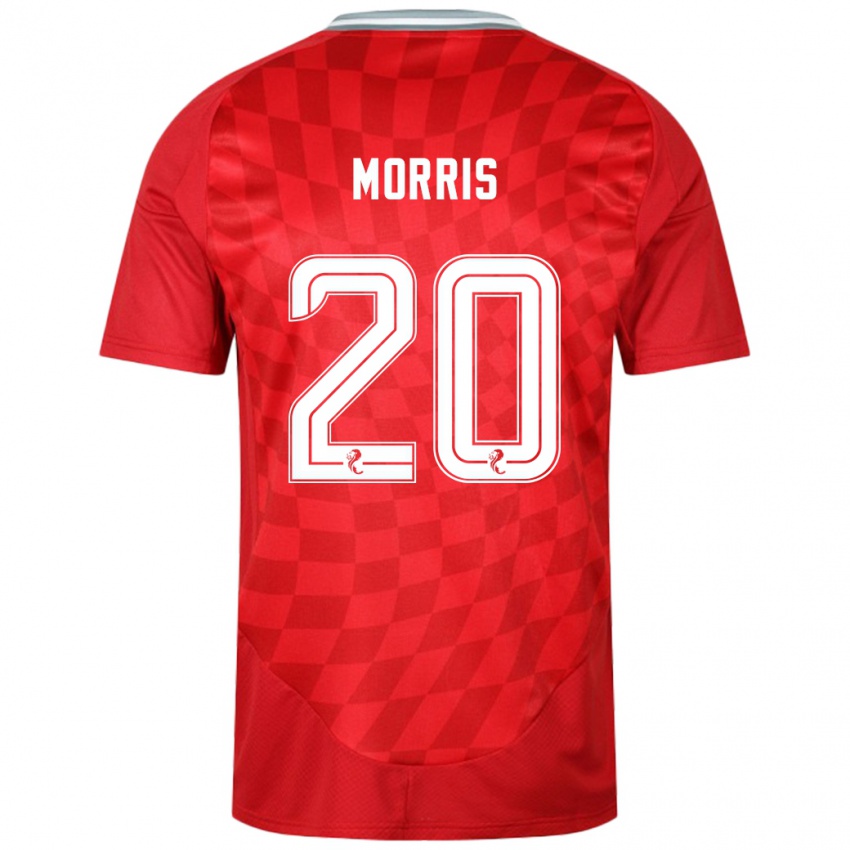 Pánské Shayden Morris #20 Červený Domů Hráčské Dresy 2024/25 Dres