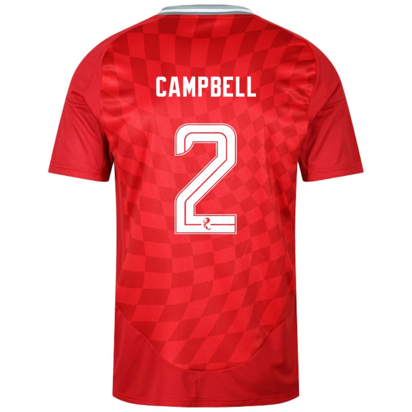 Pánské Loren Campbell #2 Červený Domů Hráčské Dresy 2024/25 Dres