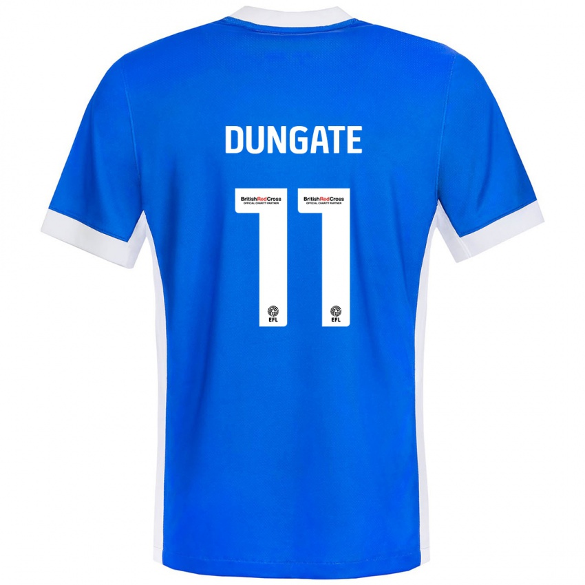 Pánské Katie Dungate #11 Modrá Bílá Domů Hráčské Dresy 2024/25 Dres