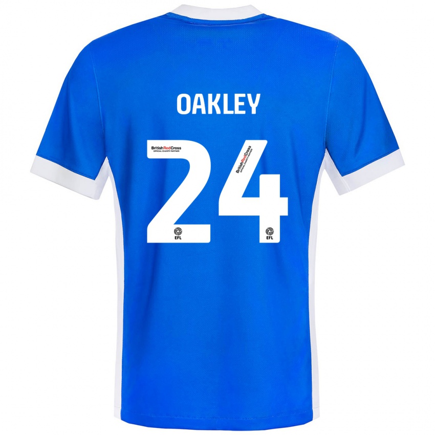 Pánské Marcel Oakley #24 Modrá Bílá Domů Hráčské Dresy 2024/25 Dres