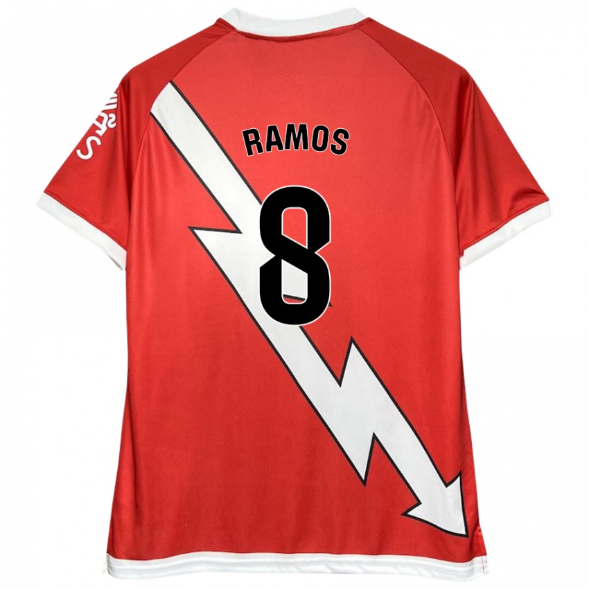 Pánské Iván Ramos #8 Bílá Červená Domů Hráčské Dresy 2024/25 Dres