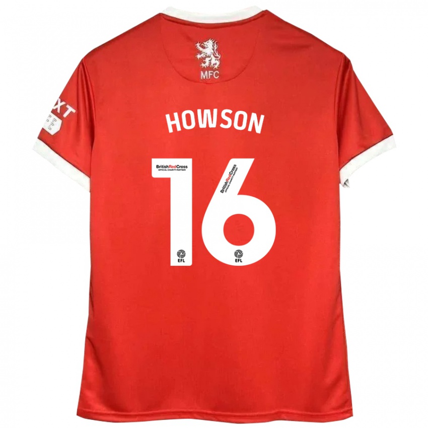 Pánské Jonathan Howson #16 Červená Bílá Domů Hráčské Dresy 2024/25 Dres