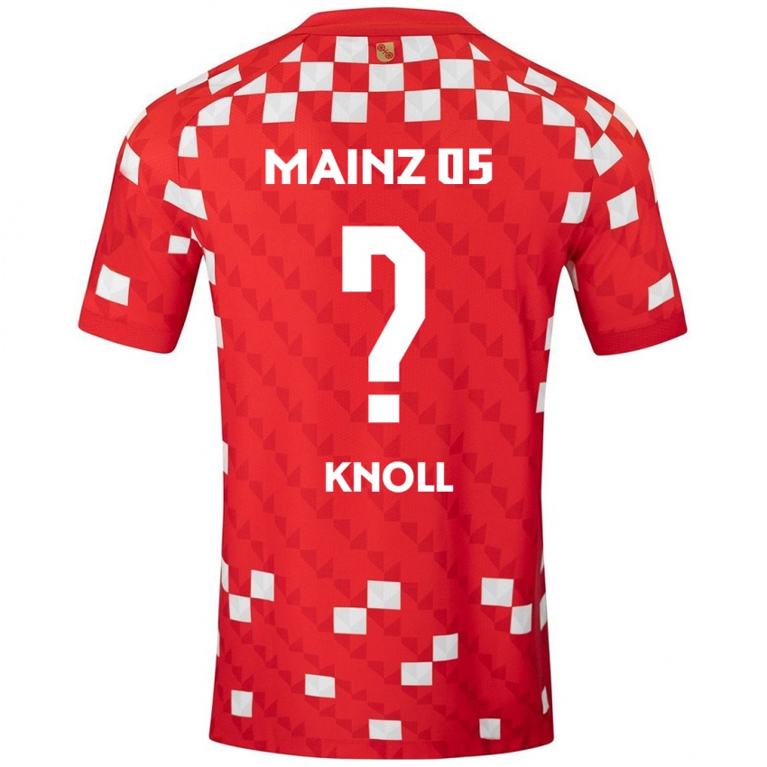 Pánské Max Knoll #0 Bílá Červená Domů Hráčské Dresy 2024/25 Dres