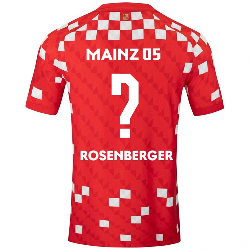 Pánské Chris Rosenberger #0 Bílá Červená Domů Hráčské Dresy 2024/25 Dres