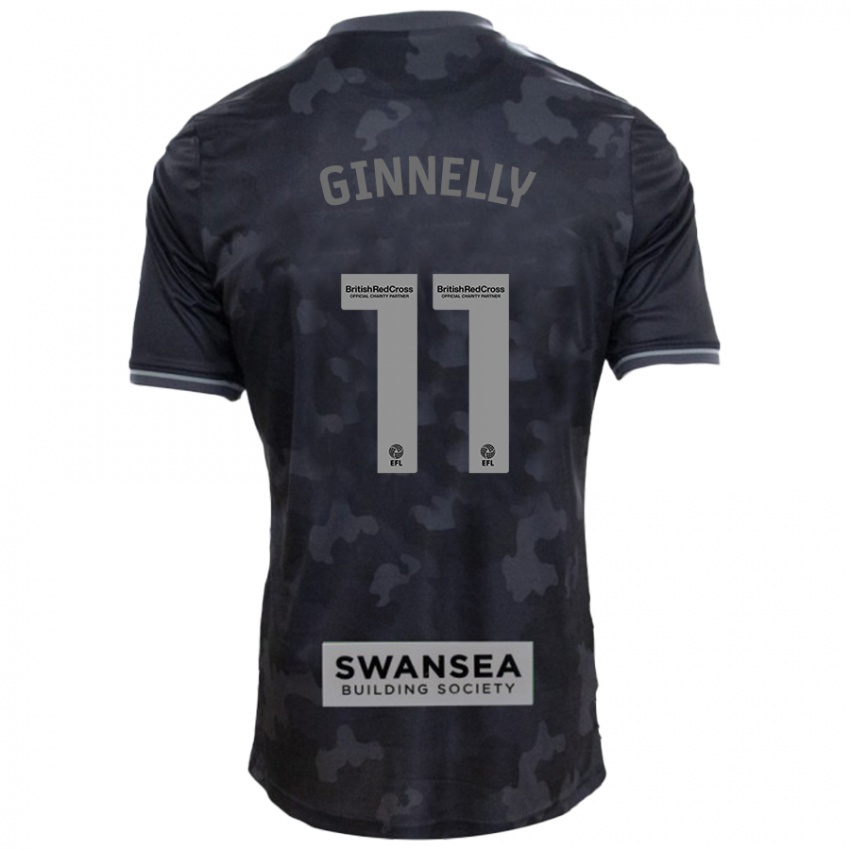 Pánské Josh Ginnelly #11 Černý Daleko Hráčské Dresy 2024/25 Dres