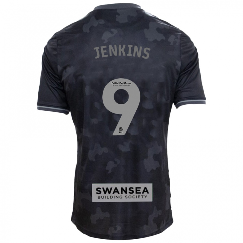 Pánské Nieve Jenkins #9 Černý Daleko Hráčské Dresy 2024/25 Dres