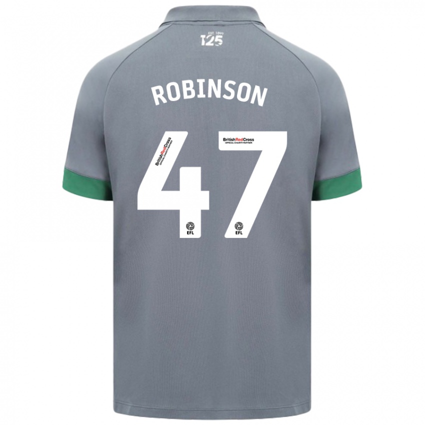 Pánské Callum Robinson #47 Tmavě Šedá Daleko Hráčské Dresy 2024/25 Dres