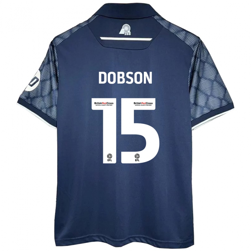 Pánské George Dobson #15 Černý Daleko Hráčské Dresy 2024/25 Dres