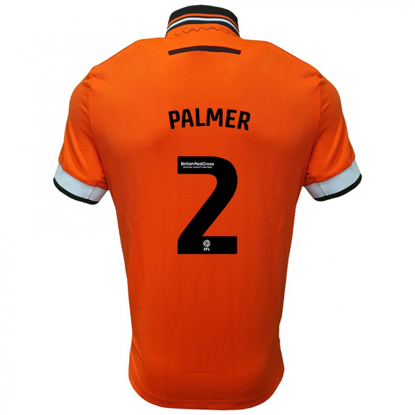 Pánské Liam Palmer #2 Oranžová Bílá Daleko Hráčské Dresy 2024/25 Dres